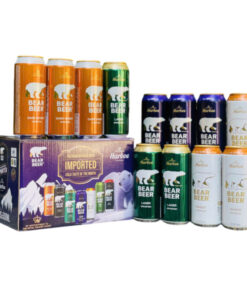 hộp quà 12 lon bia gấu