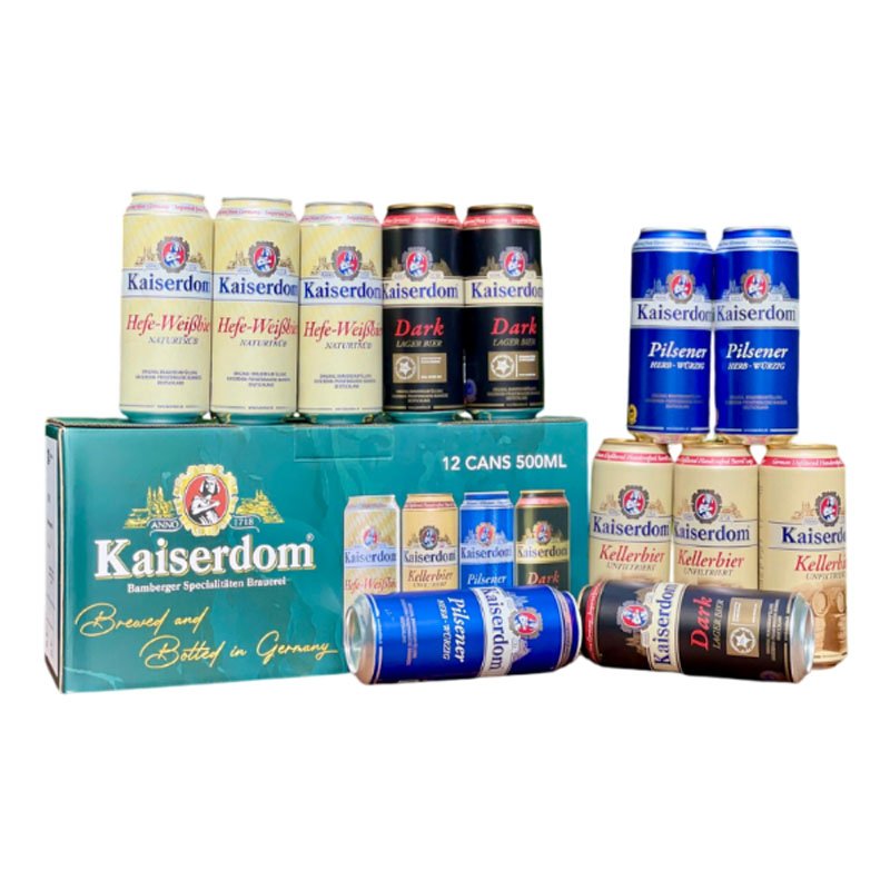 hộp quà 12 lon bia kaiserdom