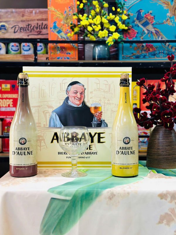 hộp quà 2 chai bia abbaye hộp quà 2 chai bia abbaye