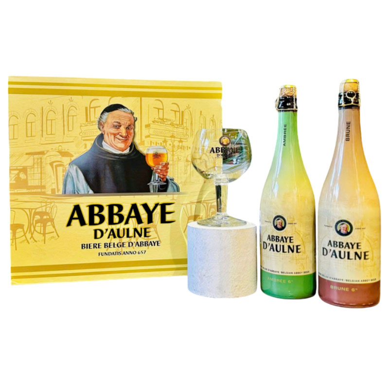 hộp quà 2 chai bia abbaye