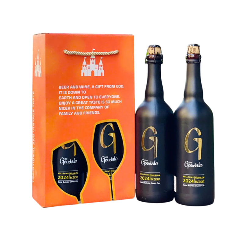 hộp quà 2 chai bia cao cấp g de goudale