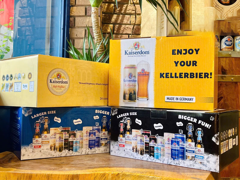 hộp quà 24 lon bia kaiserdom pilsner 