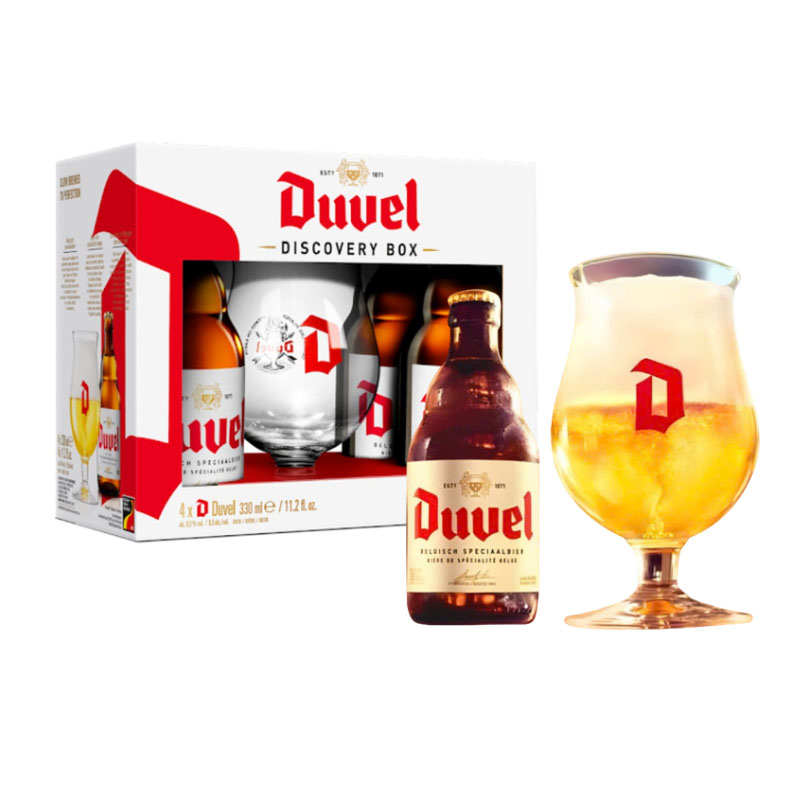 hộp quà 4 chai bia duvel