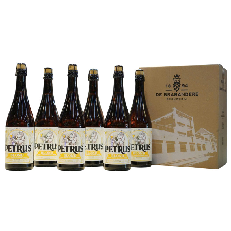 hộp quà 6 chai bia petrus blond 6.6%
