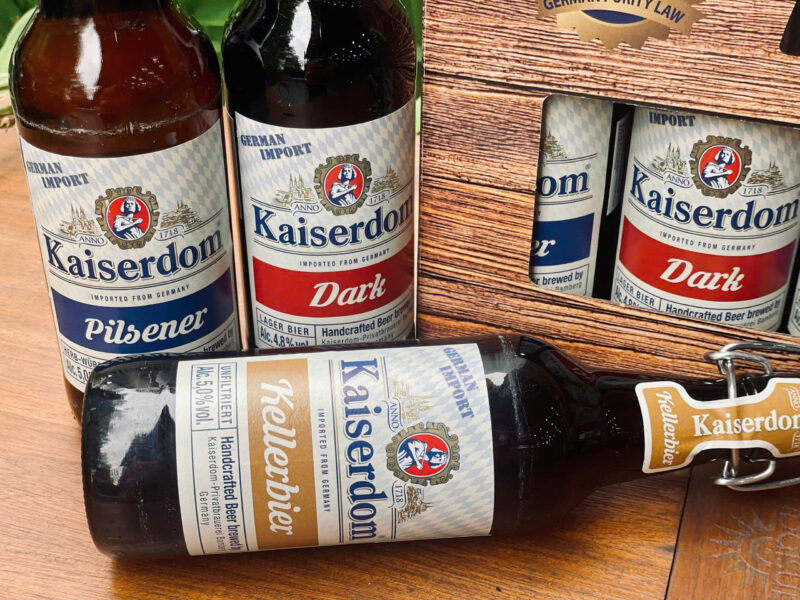 hộp quà 6 chai bia kaiserdom đức hộp quà 6 chai bia kaiserdom đức