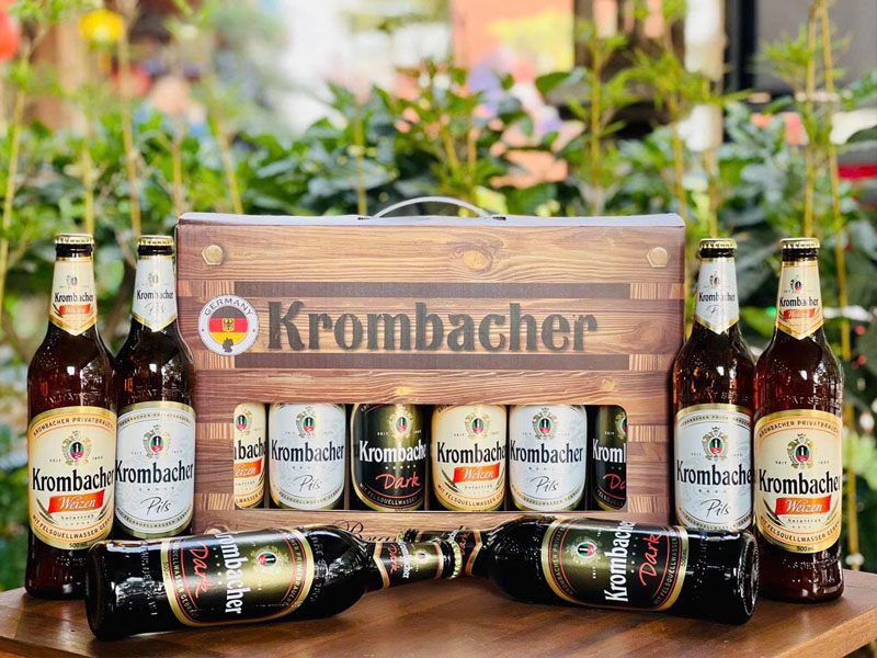 hộp quà 6 chai bia krombacher hộp quà 6 chai bia krombacher