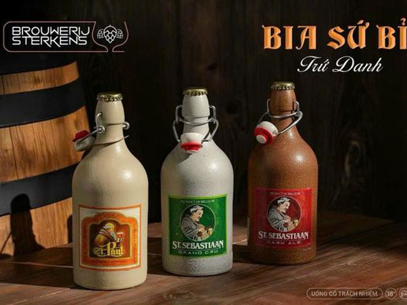 hộp quà 6 chai bia sứ bỉ hộp quà 6 chai bia sứ bỉ