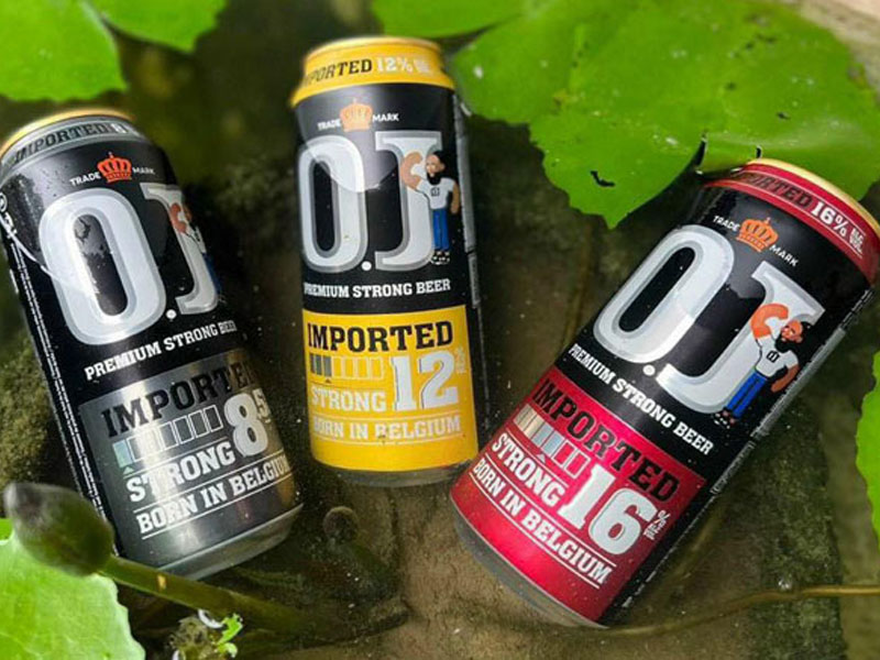 hộp quà 8 lon bia oj hộp quà 8 lon bia oj