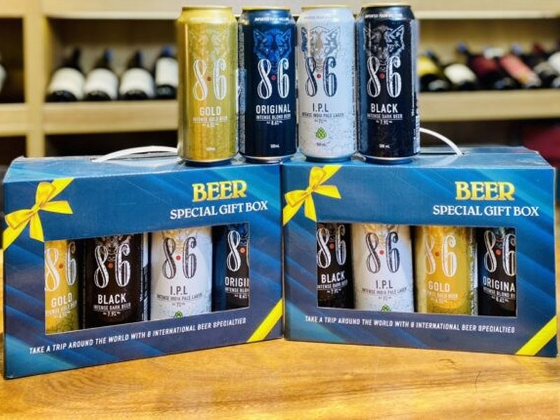 hộp quà 8 lon bia sói 6.8 hộp quà 8 lon bia sói 6.8