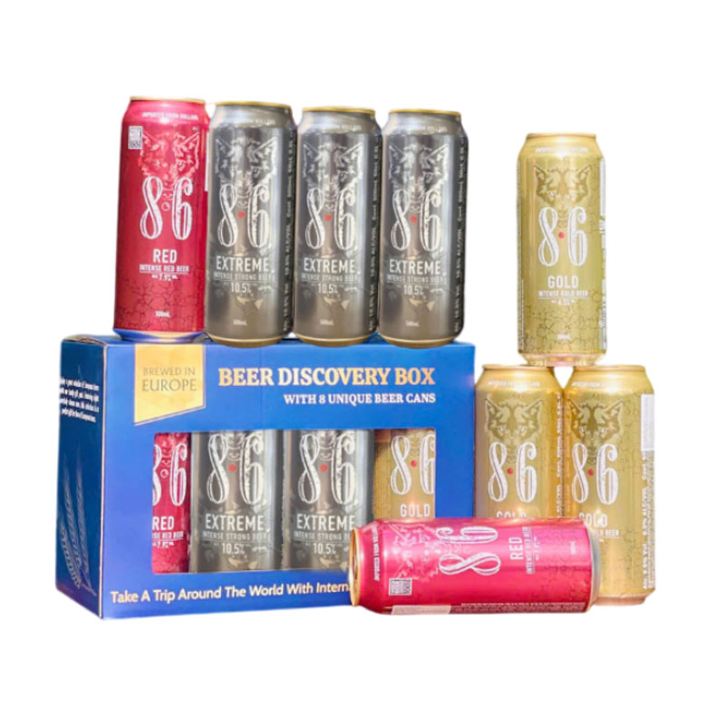 hộp quà 8 lon bia sói 6.8