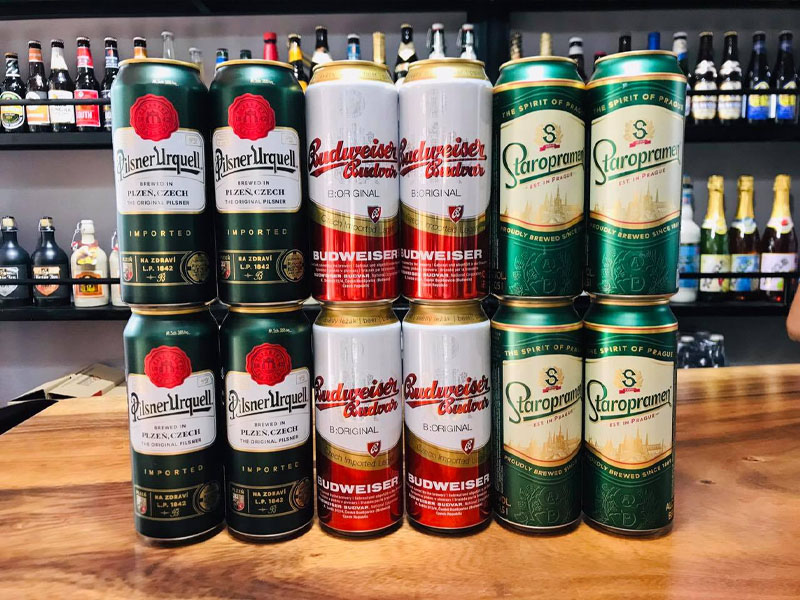 hộp quà 8 lon bia tiệp hộp quà 8 lon bia tiệp