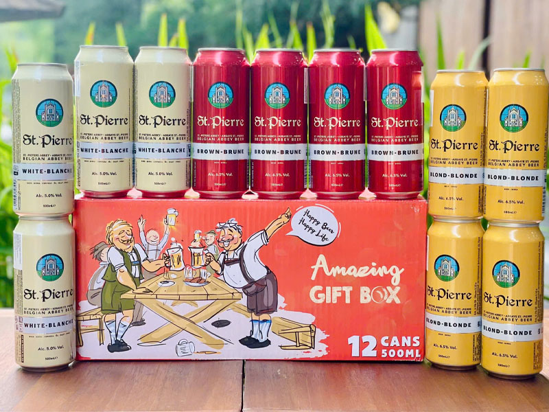 hộp quà bia lon st. pierre hộp quà bia lon st. pierre