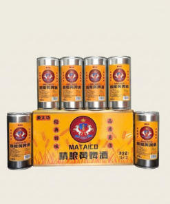 Bia Cổ Lão Gia Mataico vàng Trung Quốc lon 1Lx12