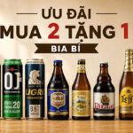 bia bán chạy nhất mùa hè 2026: ưu đãi mua 2 tặng 1 bia bỉ