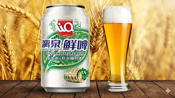 bia liquan xanh lon 330ml
